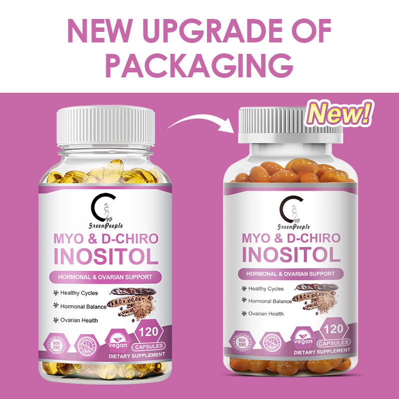 Myo Inositol & D Chiro Inositol 120 Softgels With Folate & Vitamin D3