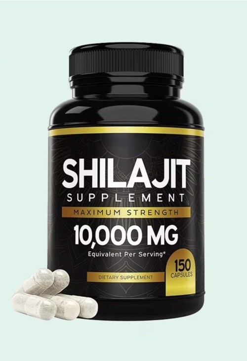 Pure Shilajit 10000mg 150 Caps Asphaltum Naturally Occurring Fulvic Acid Non GMO