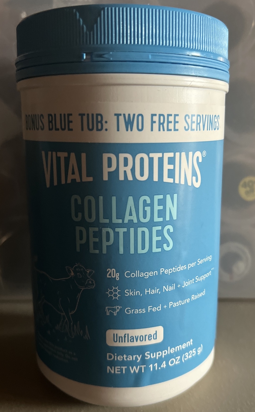 Vital Proteins Collagen Peptides Dietary Supplement Unflavored Powder 11.4 OZ