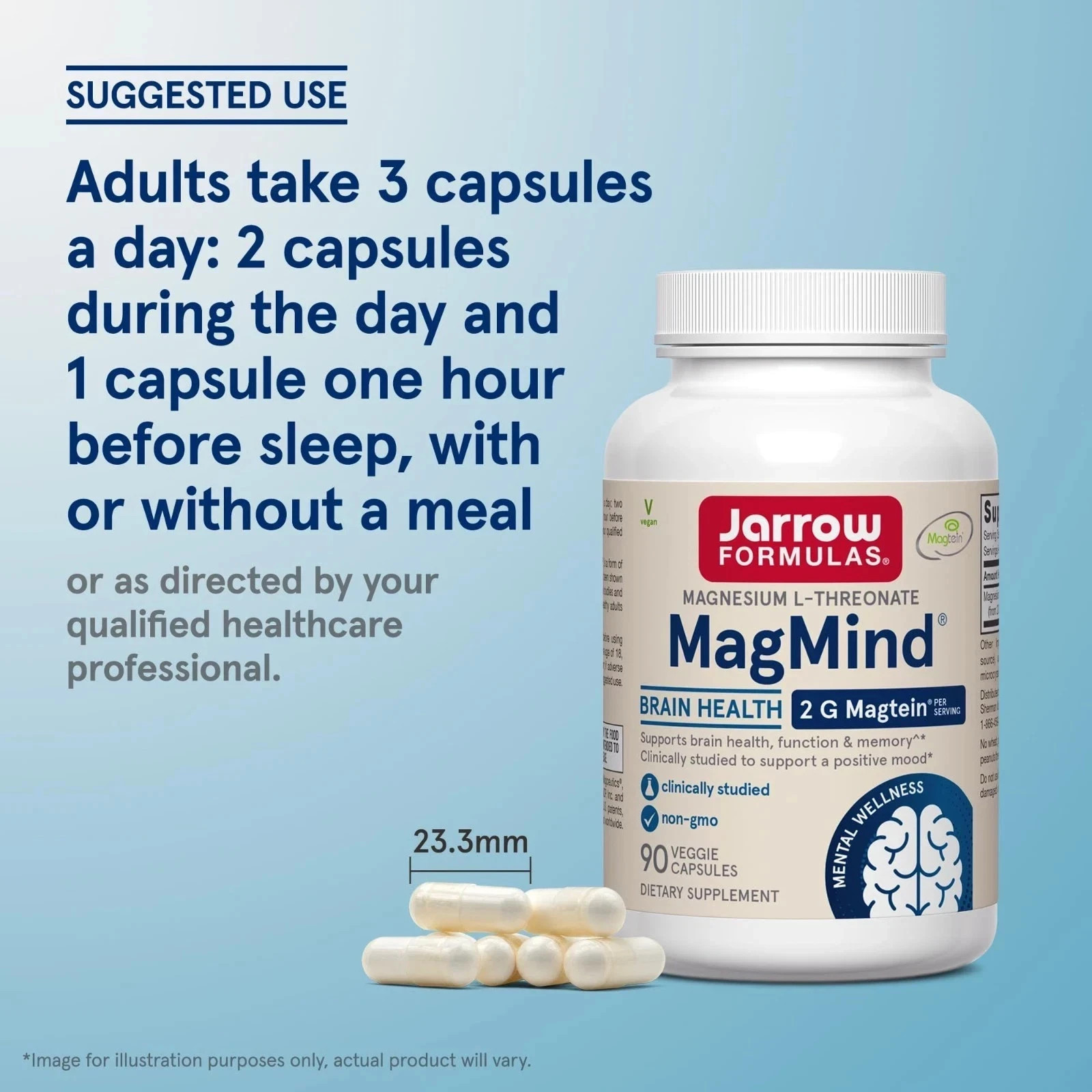 Jarrow MagMind 90 vcaps Each (Pack of 3)