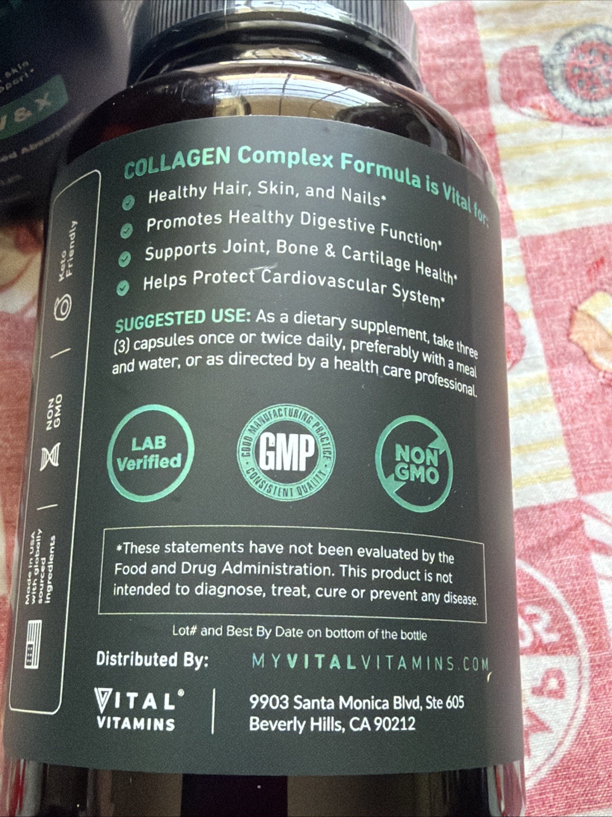 2X Vital Vitamins Multi Collagen Complex 150 Capsules Ea (Types I-X) Exp 01/2029