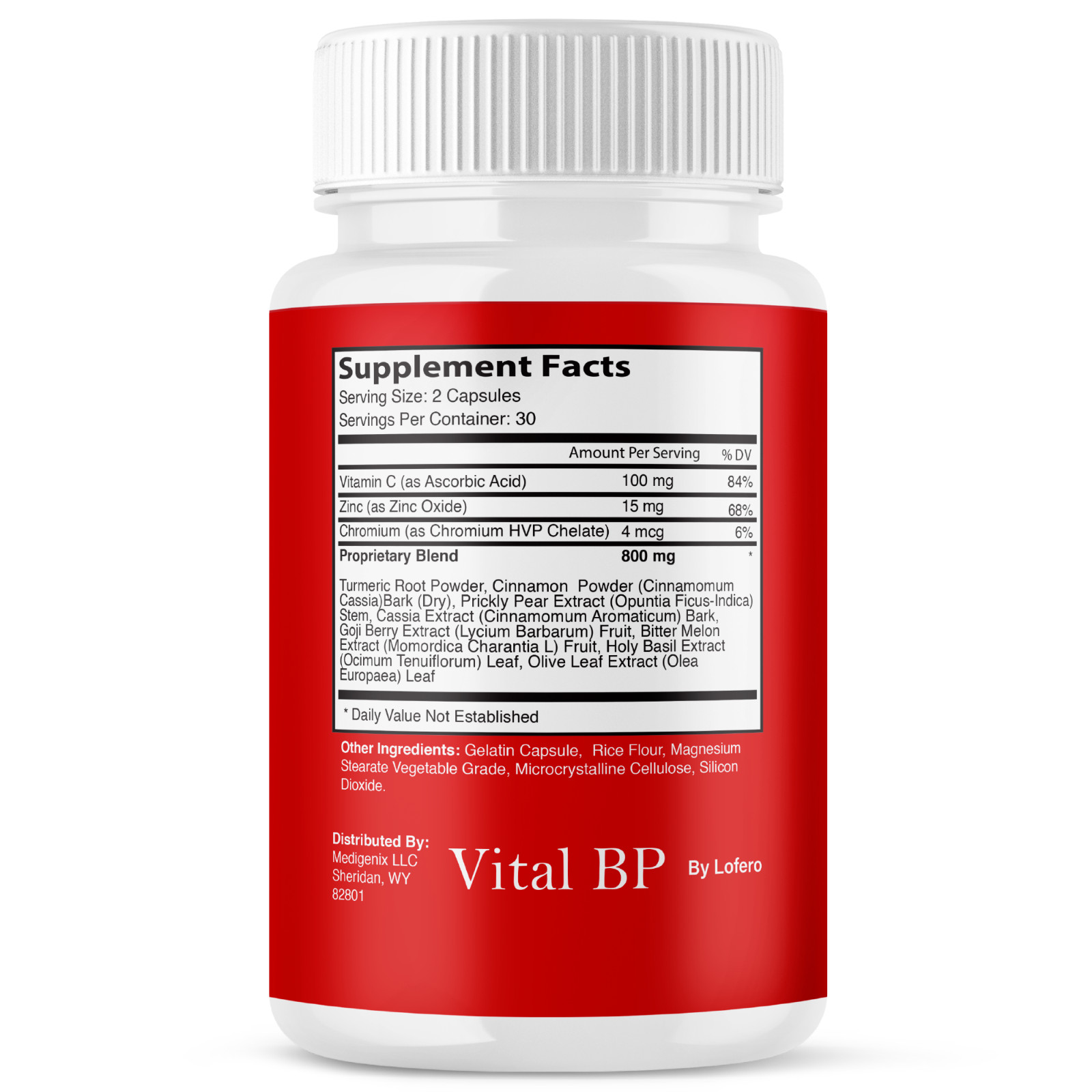 Vital BP Capsules VitalBP Total Cardiovascular Health Supplement Pills (60 ct)