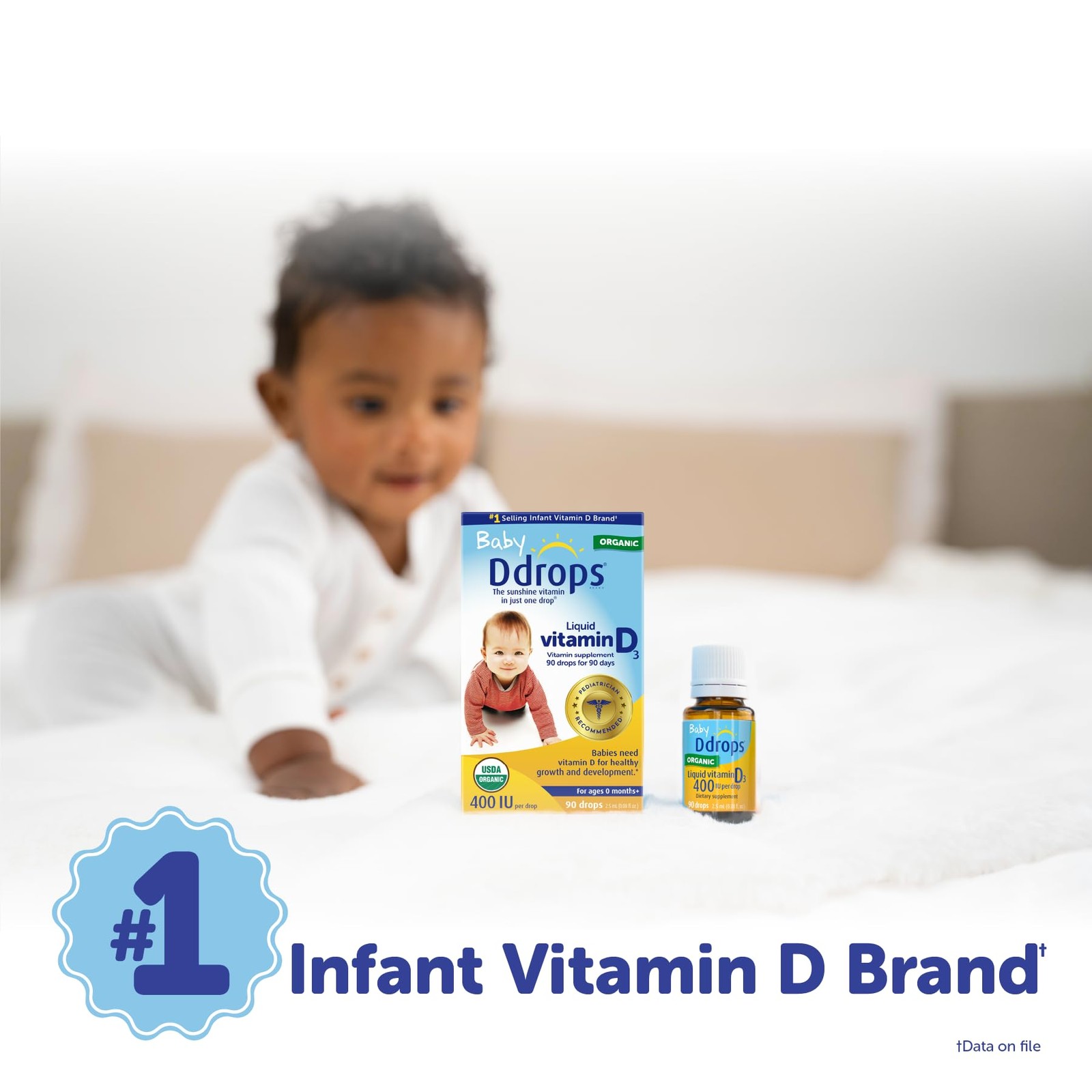 Baby 400 IU, Vitamin D, 90 Drops 2.5mL (0.08 Fl. Oz (Pack of 1))