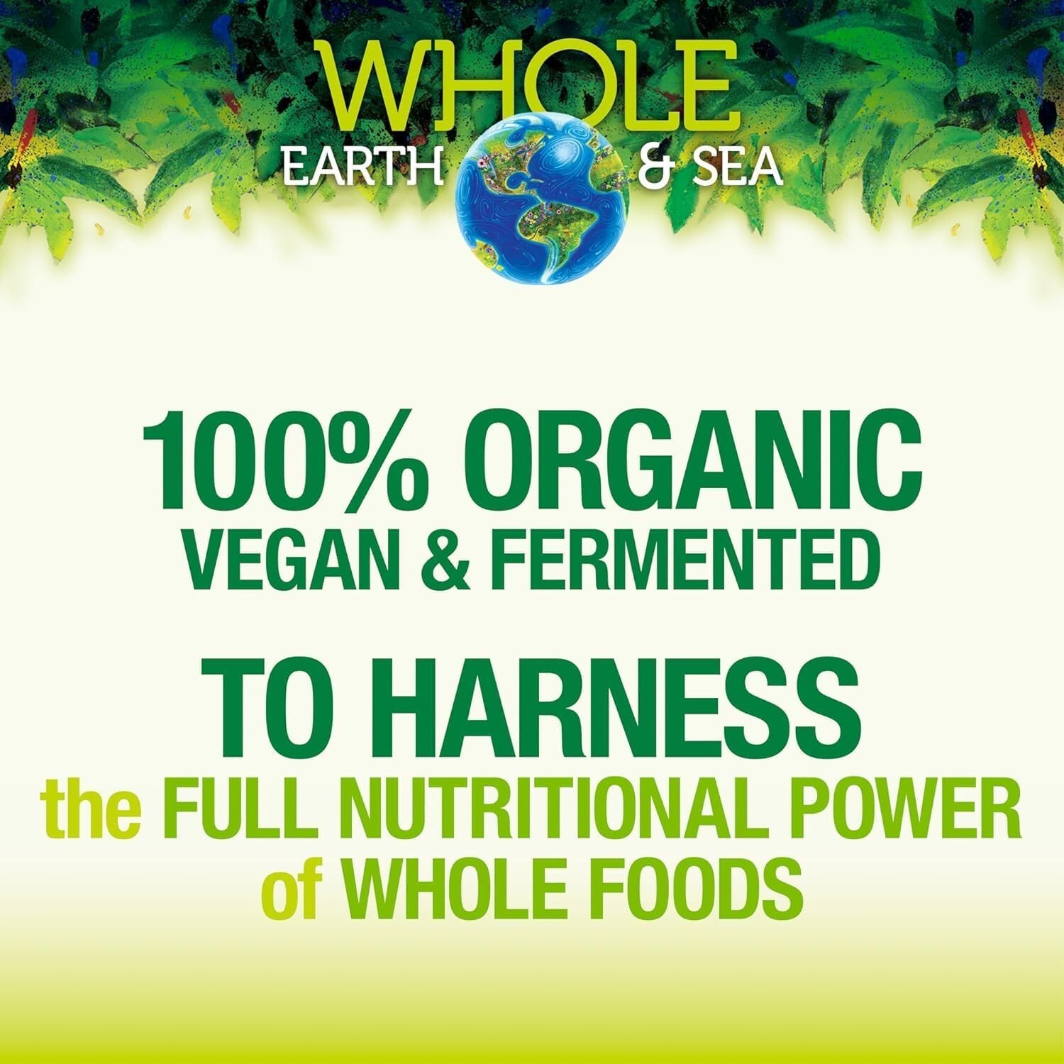 Whole Food Supplement: Whole Earth & Sea Organic Fermented Greens 6.9 Oz