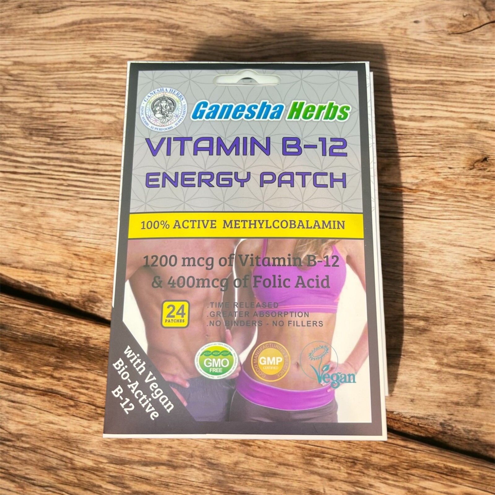 VITAMIN B12 ENERGY 48 PATCHES W/ Folic Acid 🔥 4+ Month Supply!!