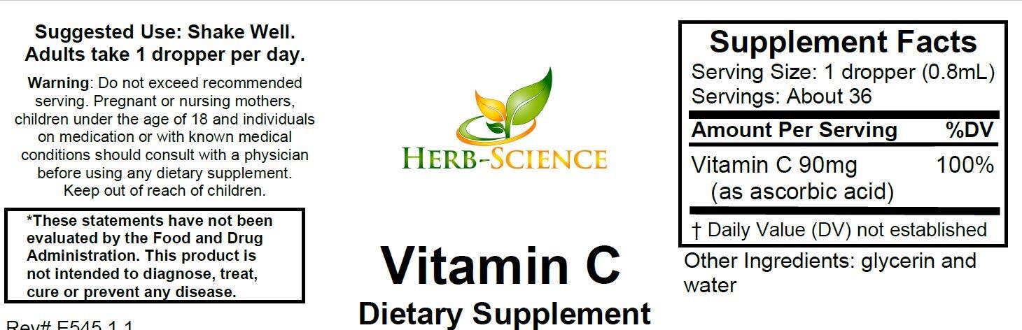 Herb-Science Liquid Vitamin C – High Absorption Fat Soluble VIT C Antioxidant…