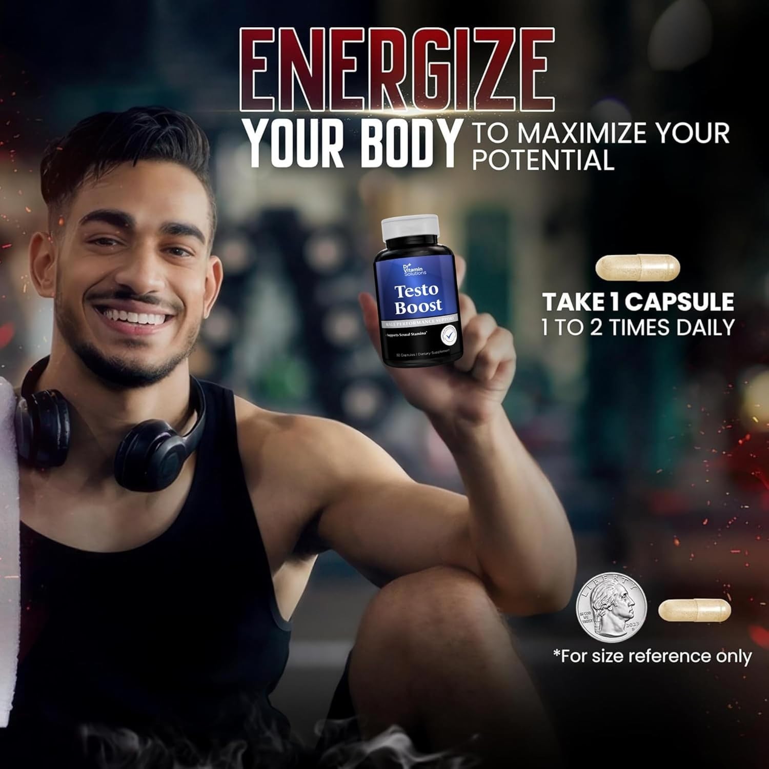 Testo Boost Male Testosterone Booster Stamina & Endurance: Horny Goat Weed Etc++