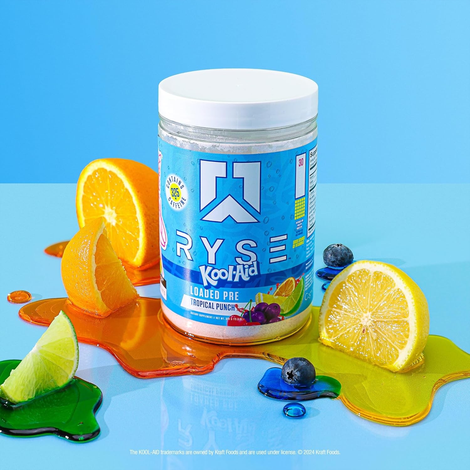 RYSE Loaded Pre Workout Powder Kool Aid | 13.1 oz Exp: 04/2025 Pack of 3