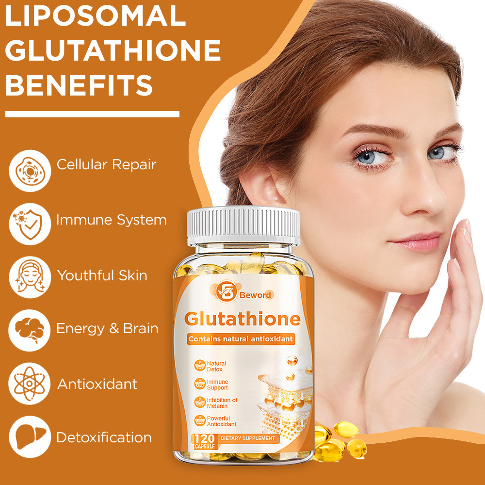 L-Glutathione 1000mg Capsules Antioxidant, Liver, Immune & Cell Health Support
