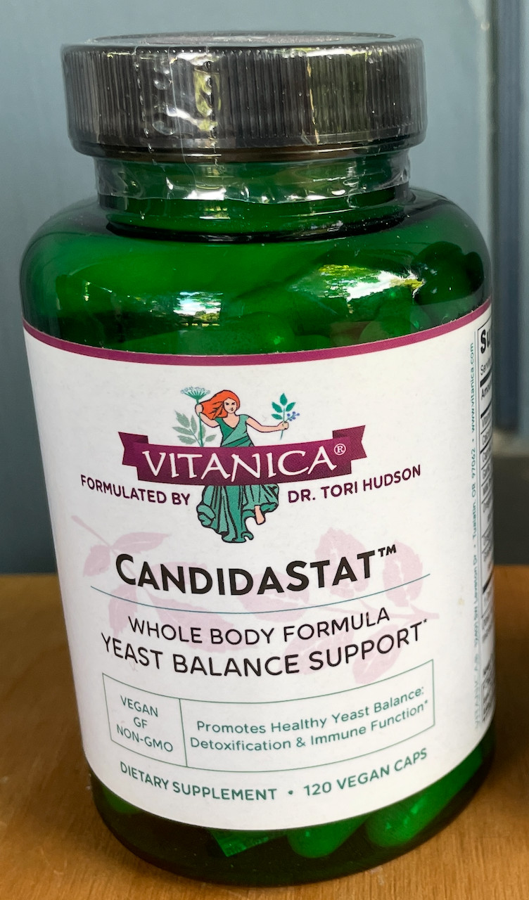 Vitanica CANDIDASTAT Yeast Balance Supplement & Support 120 VEGAN CAPSULES