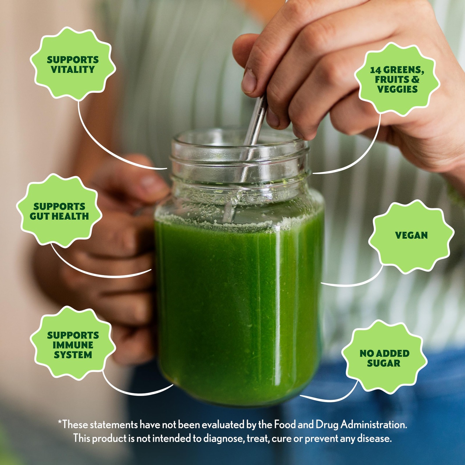 Amazing Grass Greens Blend Superfood Super Greens Powder Smoothie Mix with Sp…