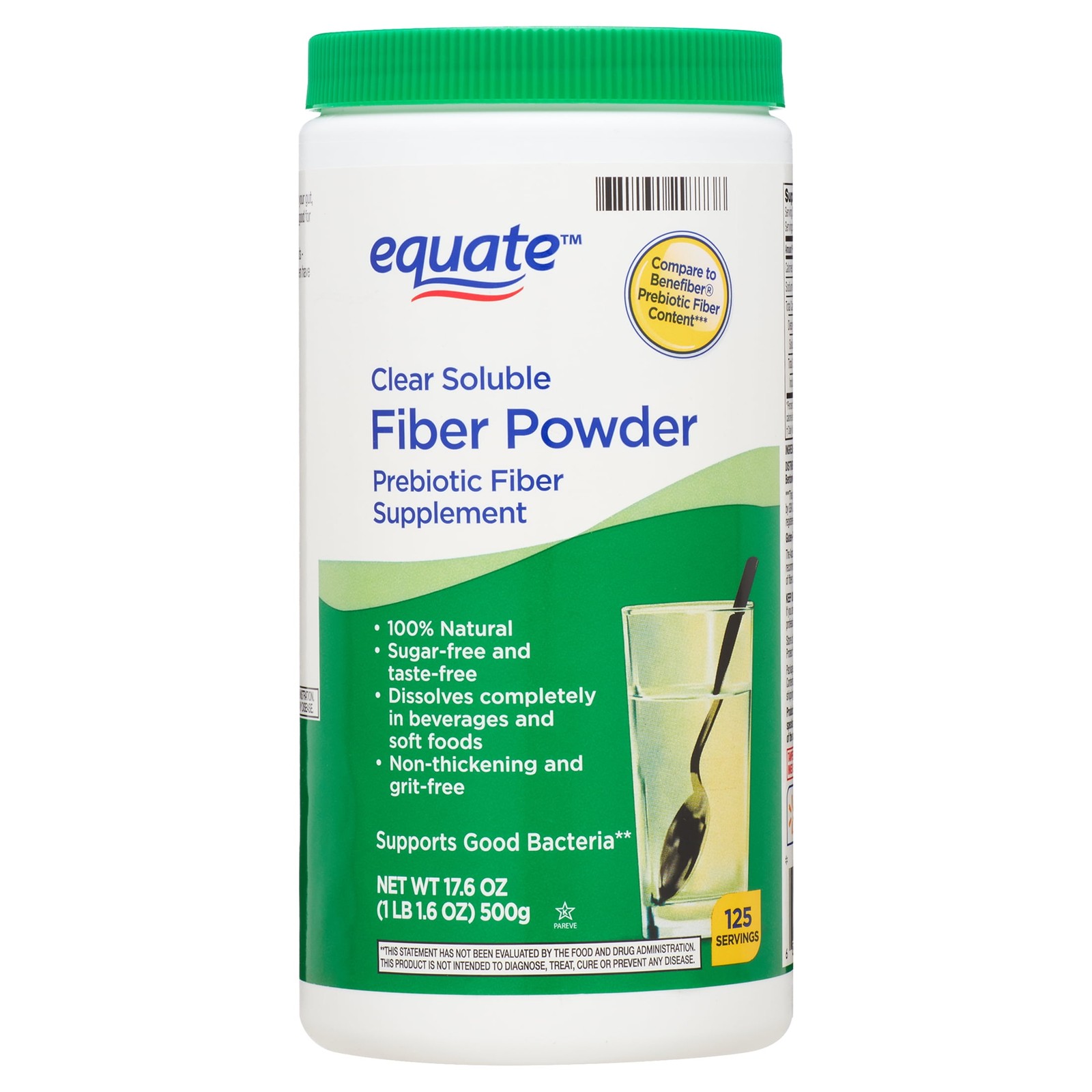 Sugar Free Fiber Supplement Powder 3 Pack 17.6 oz Prebiotic Natural Dietary