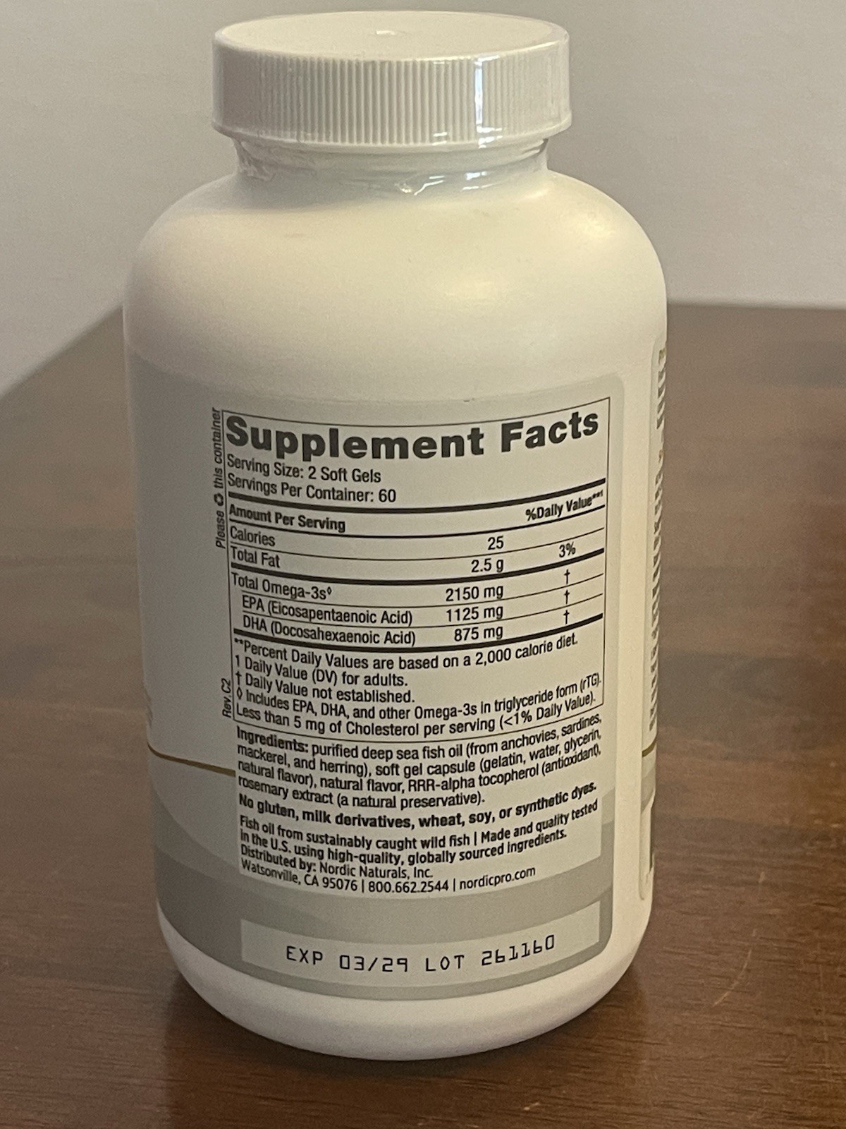 Nordic Naturals ProOmega 2000 Omega-3 Fish Oil 120 Soft Gels EXP 03/2029 Sealed