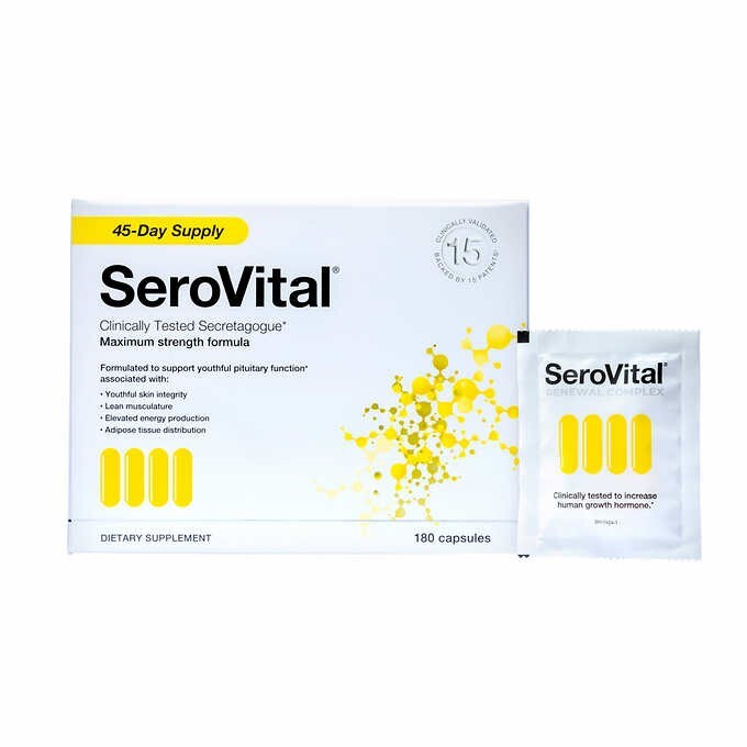 Serovital 180 Count, 45Day, Boost HGH, Increase Muscle, Lose Weight Exp: 09/2026