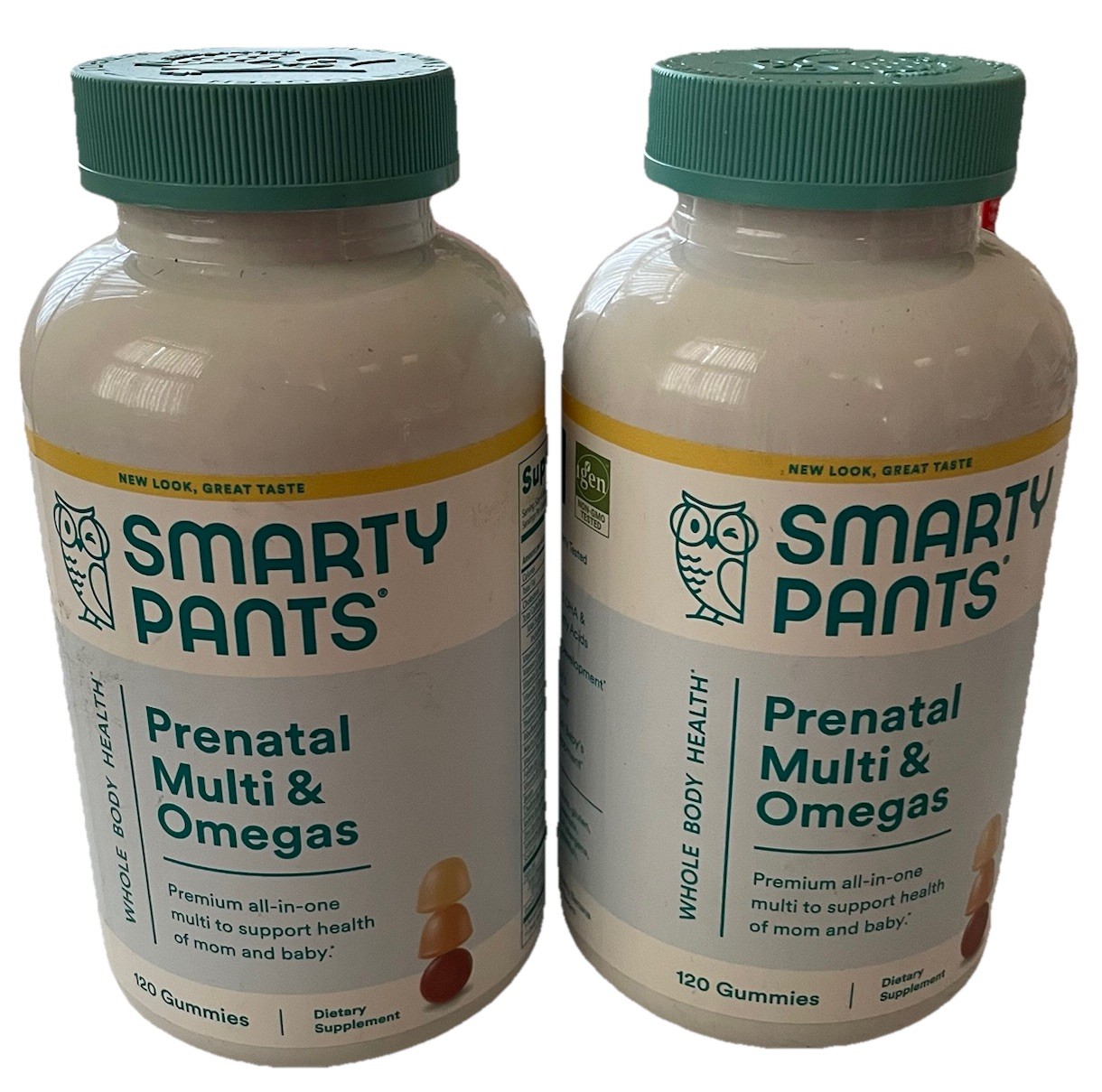 LOT of 2 Smarty Pants Prenatal Multivitamin Gummies 120 Count Each Exp 07/26