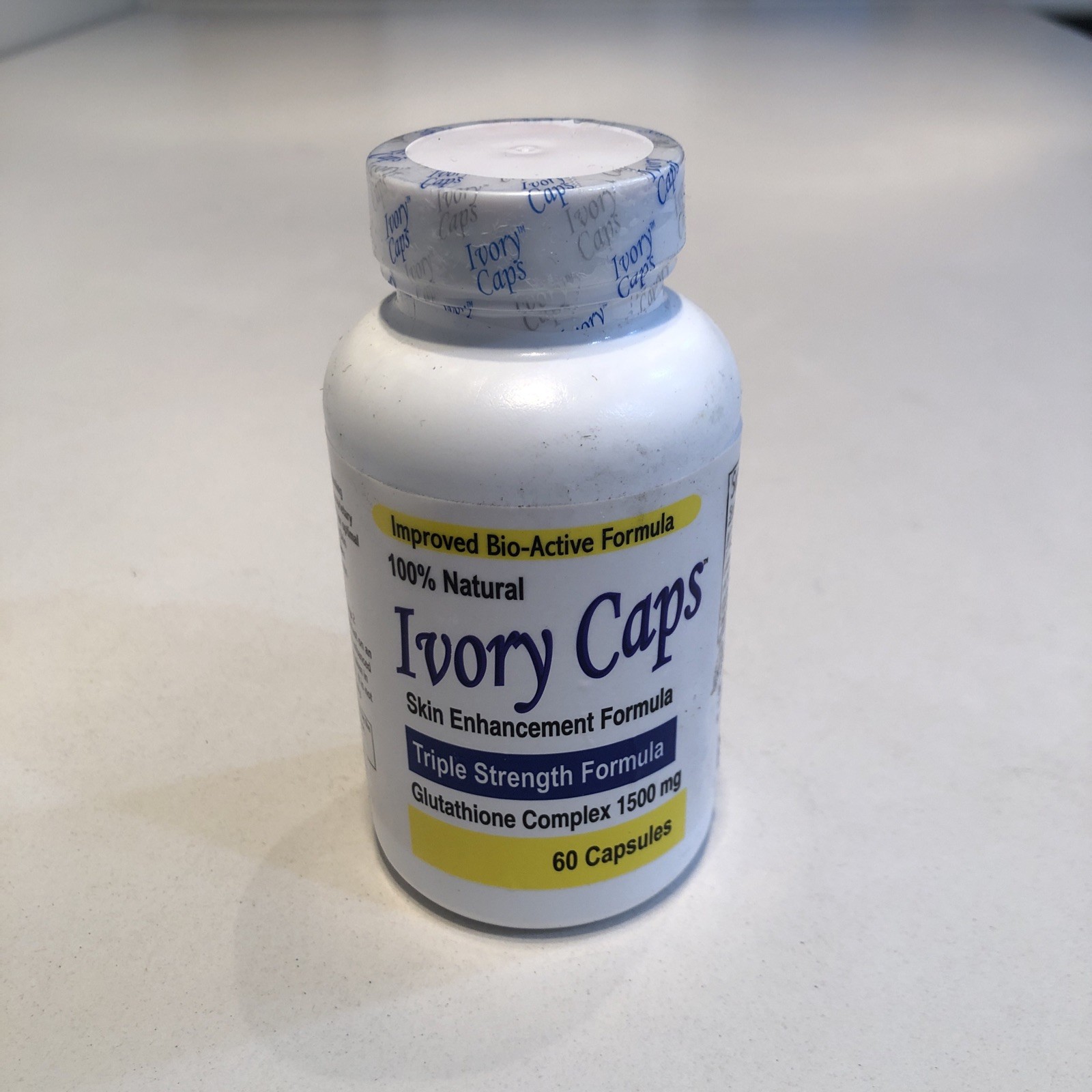 Ivory Caps Maximum Potency 1500 mg Glutathione 60 Capsules