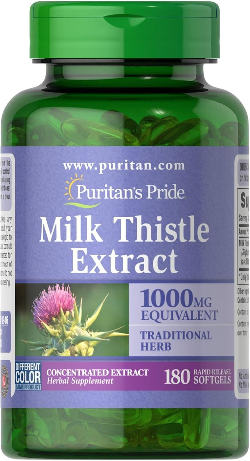 Milk Thistle Silymarin 4:1 Concentration Extract 200Mg (1000 Mg Equivalent) Diet