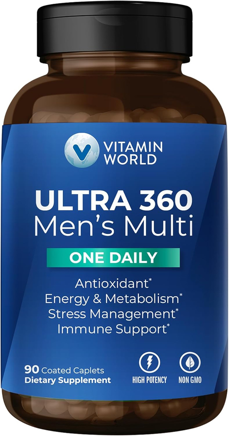 Ultra 360 Multivitamin for Men One Daily, Men’S Multivitamin with Minerals, H…