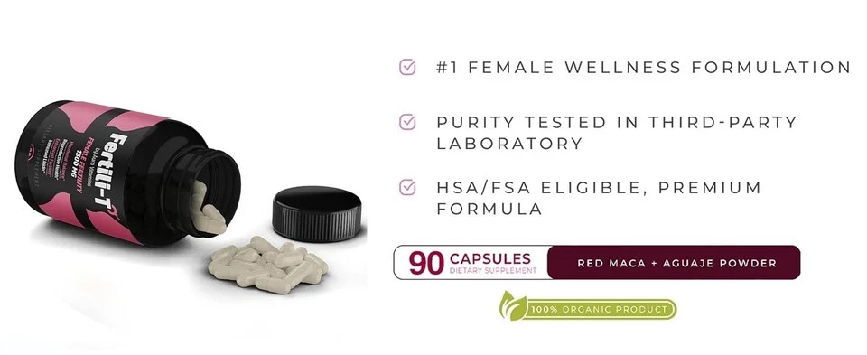 Fertili-t Female (90 Caps) Natural Fertility Support, Hormonal Balance & Pren…