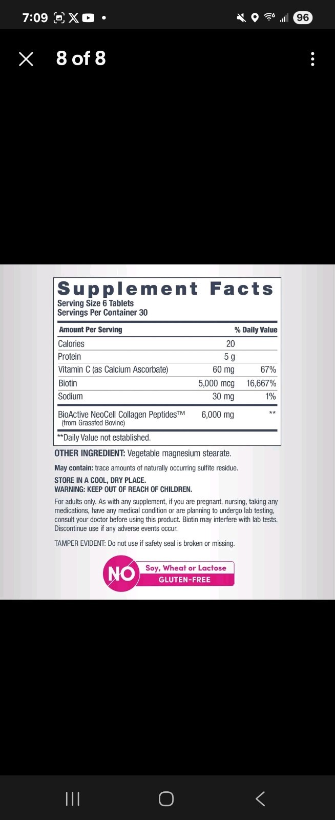 NEOCELL SUPER COLLAGEN +Vitamin C & Biotin for Healthy Skin/Nails, 360 Ct