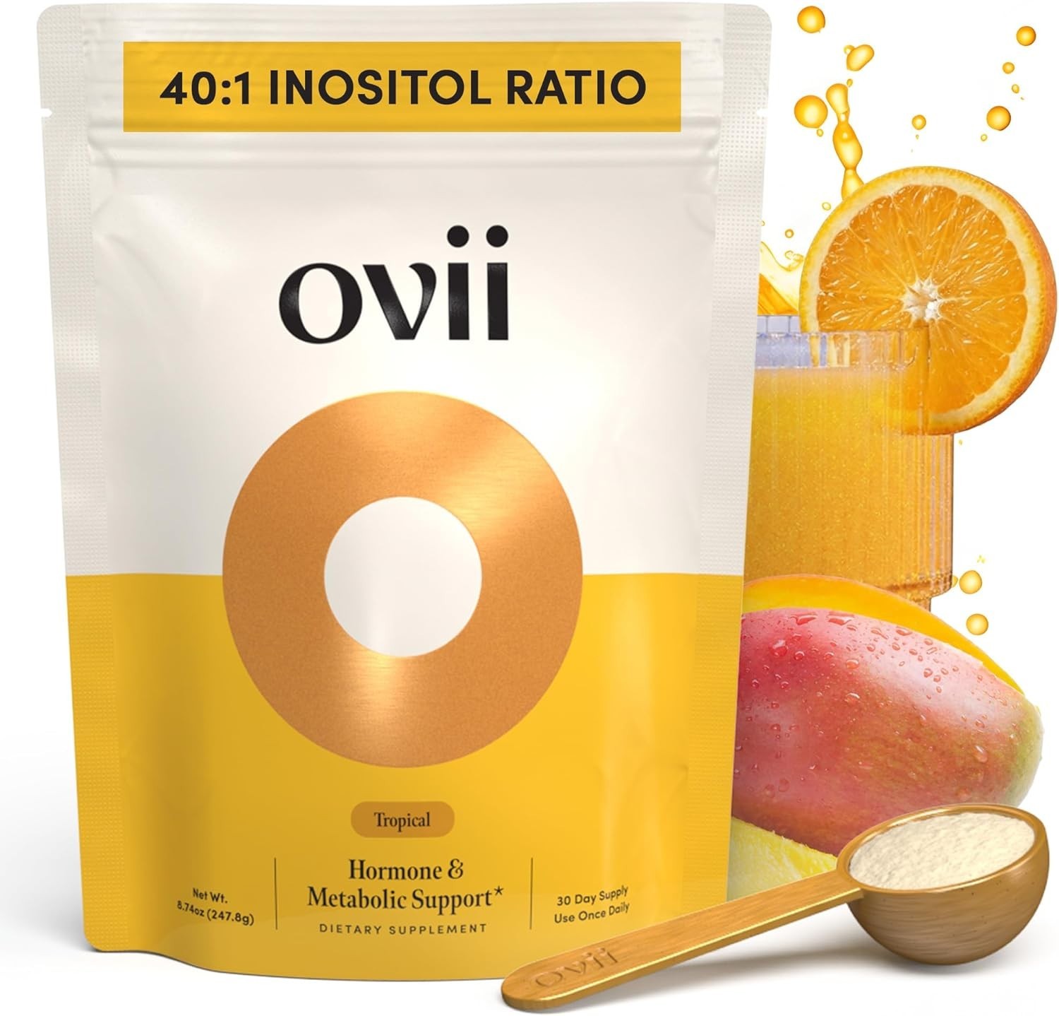 Ovii Ovarian Support Hormonal Metabolic Balance 40:1 Myo-Inositol Reducose Vit D