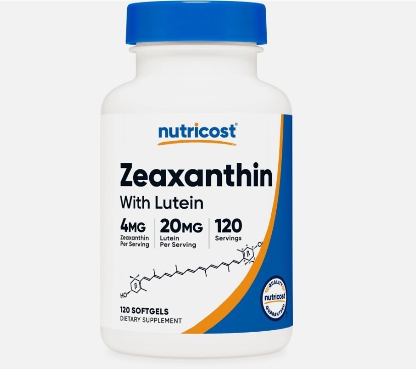 Nutricost Zeaxanthin with Lutein 20mg, 120 Softgels, Non-GMO & Gluten Free