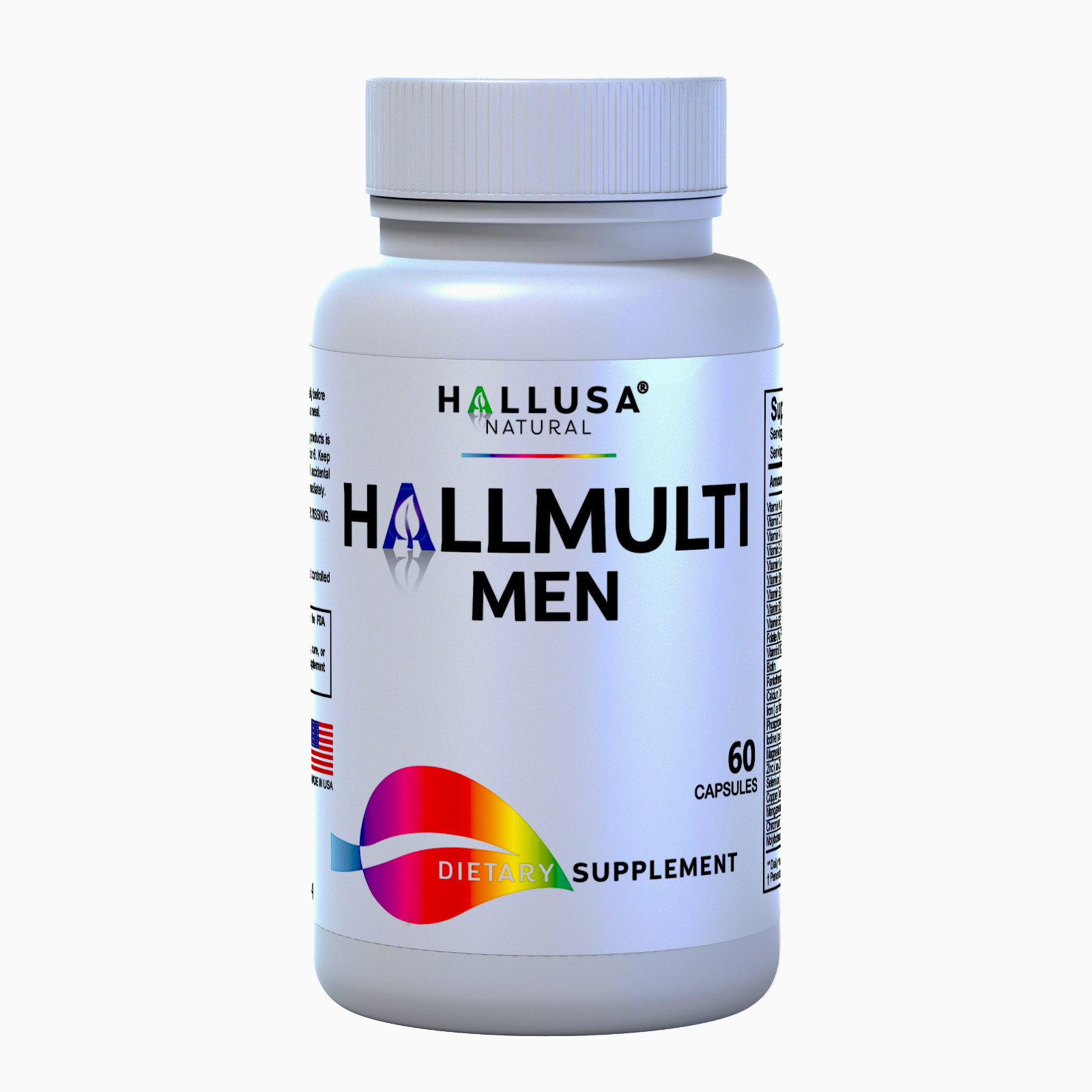 HALLMULTIVIT Men’s Multivitamin – Energy & Vitality – 60 Tabs