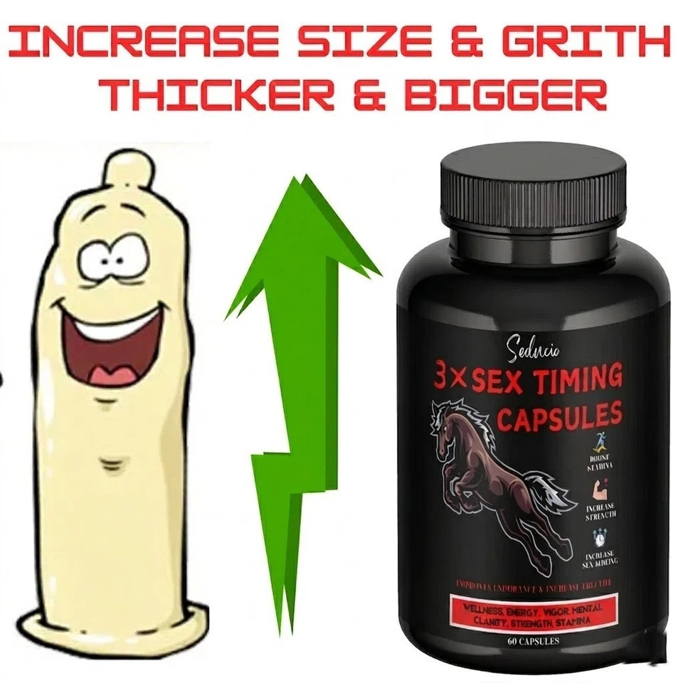 XXXL Gain Herbal Male Enhancement Capsules, Premium Men’s Wellness Formula 60ct