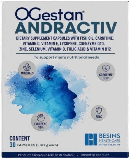 Ogestan Andractiv 30 Capsules – FREE SHIPPING