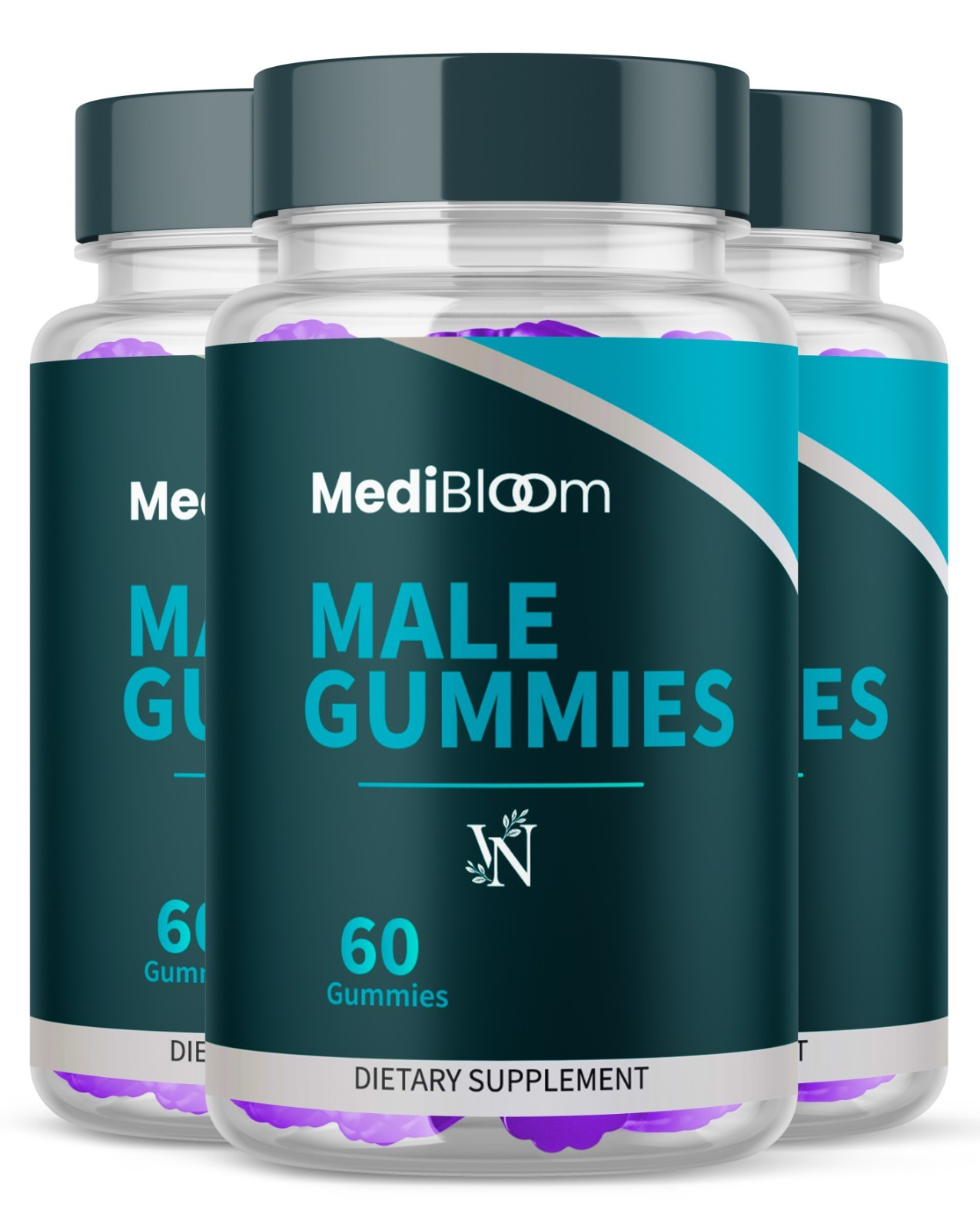 (3 Pack) MediBloom Male Gummys Advanced Male Health Support Formula 180 Gummies