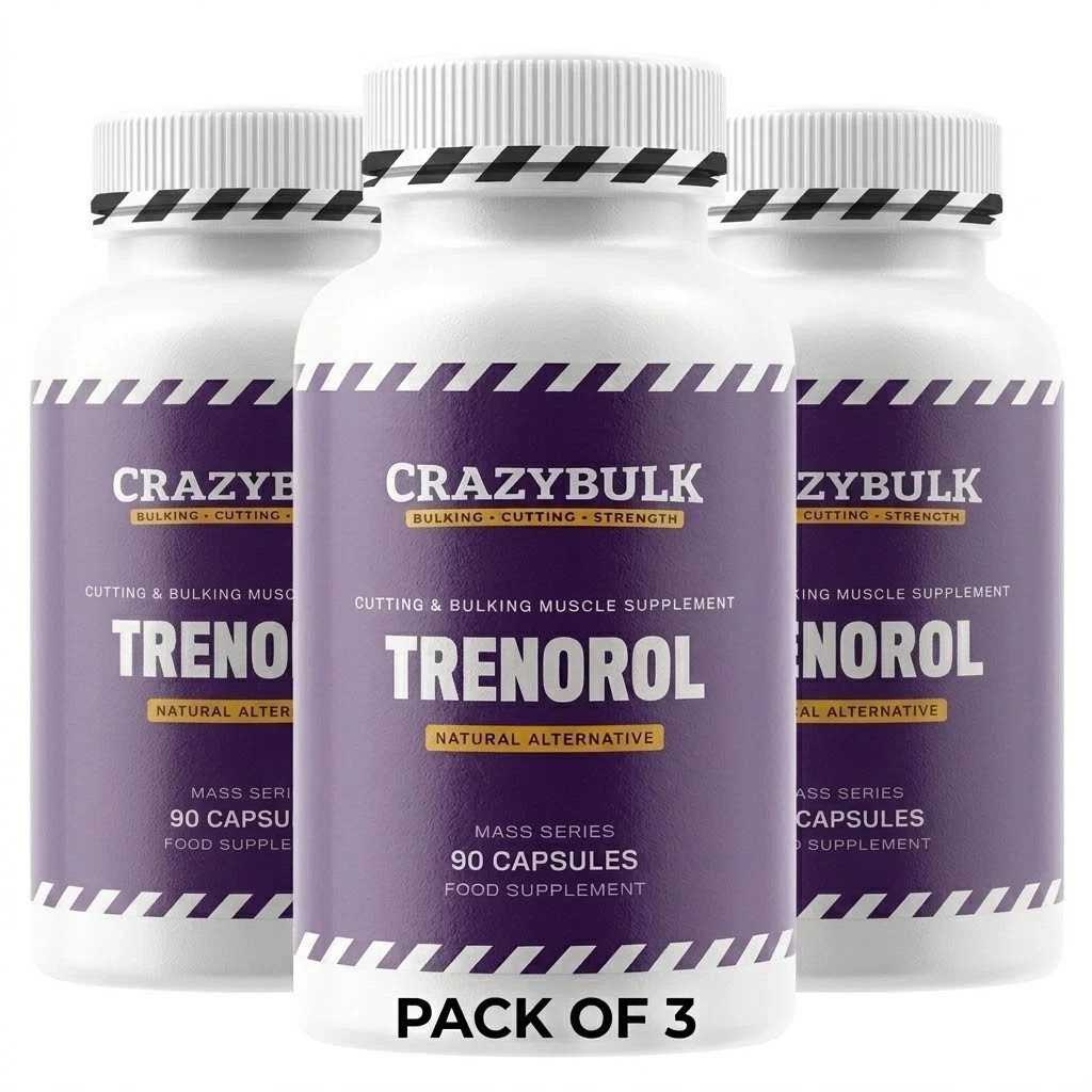 CrazyBulk TRENOROL Cutting Muscle Strength Crazy Bulk – 90 Capsules, Pack of 3