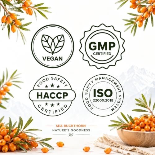 Himalayan Sea Buckthorn Pulp Juice 500ml Concentrate Omega 3 6 7 9 Free Ship
