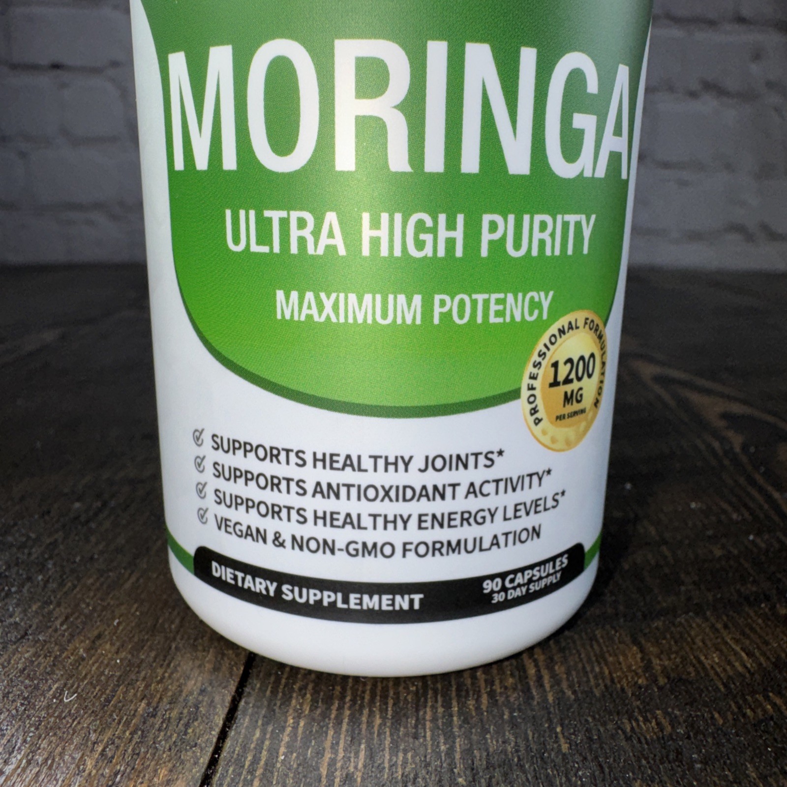 Toplux Nutrition Moringa Ultra High Purity Immune & Joint Support 1200mg Vegan
