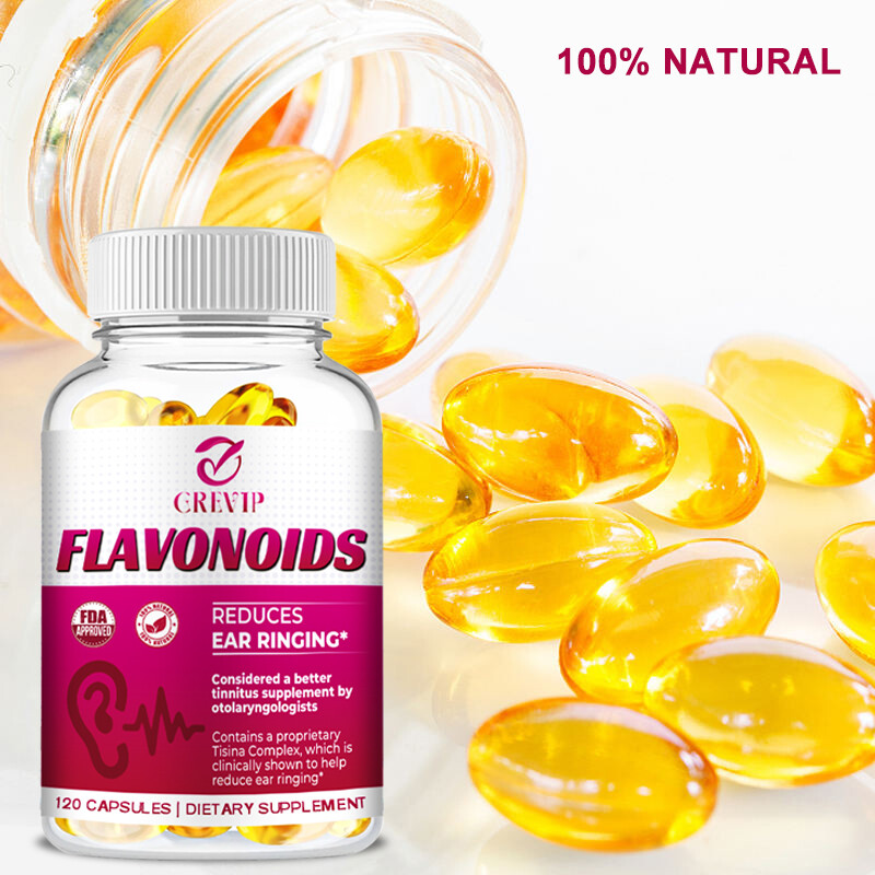 Flavonoids Capsules 1000mg – For Ear Health, Hearing Support, Healthy Eardrum