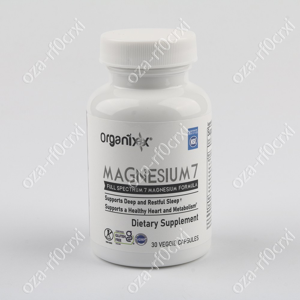 Organixx Magnesium 7 Supplement, Natural Magnesium Capsules for Sleep Support–