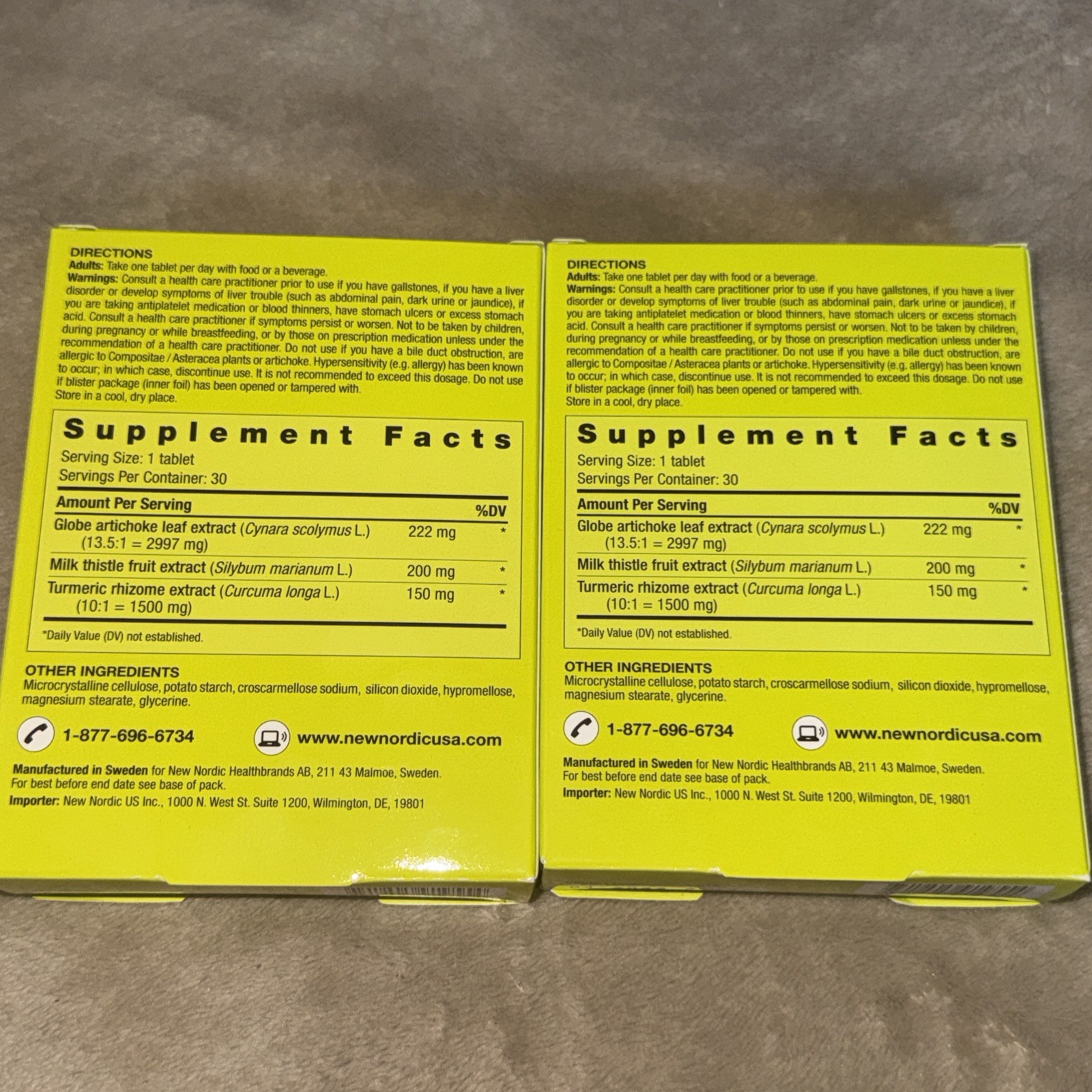 NEW NORDIC Active Liver 2 Boxes of 30 (60) Tablets, 2 Month Supply Exp 4/2029