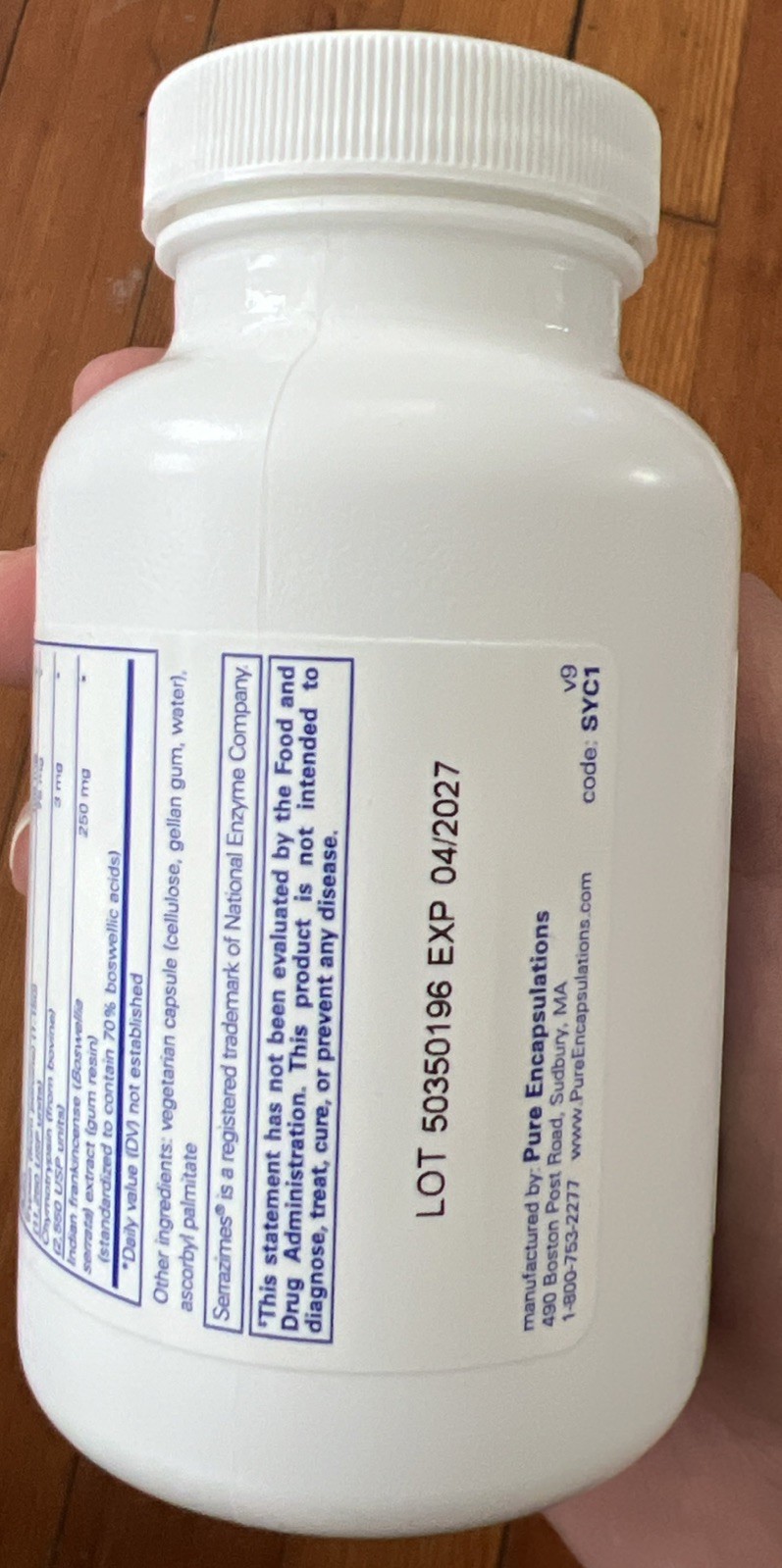 Pure Encapsulations Systemic Enzyme Complex – Supports 180 Count (Pack of 1)