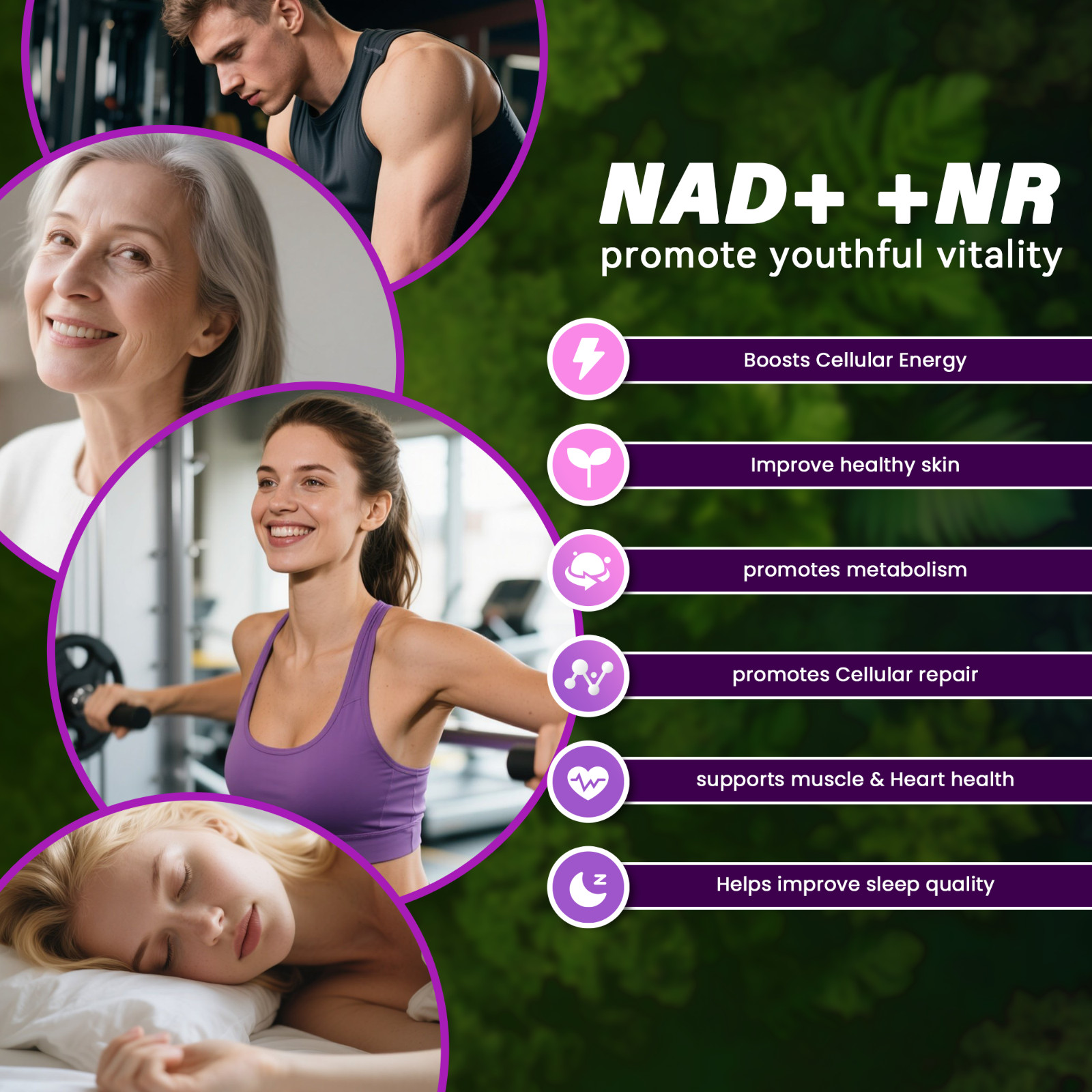 NAD+ 1,119mg Per Serving, 120 Veggie Capsules