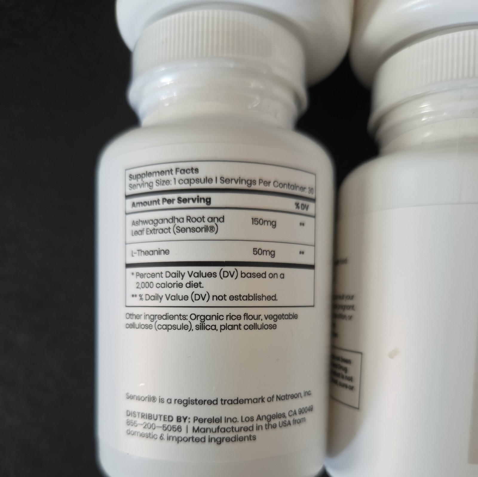 4- Perelel Stress Support Blend Ashwagandha, L-Theanine 30 day Supply, Exp 10/26
