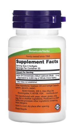 Better Health International – Garlic Oil, 1,500 mg, 100 Softgels- by Now
