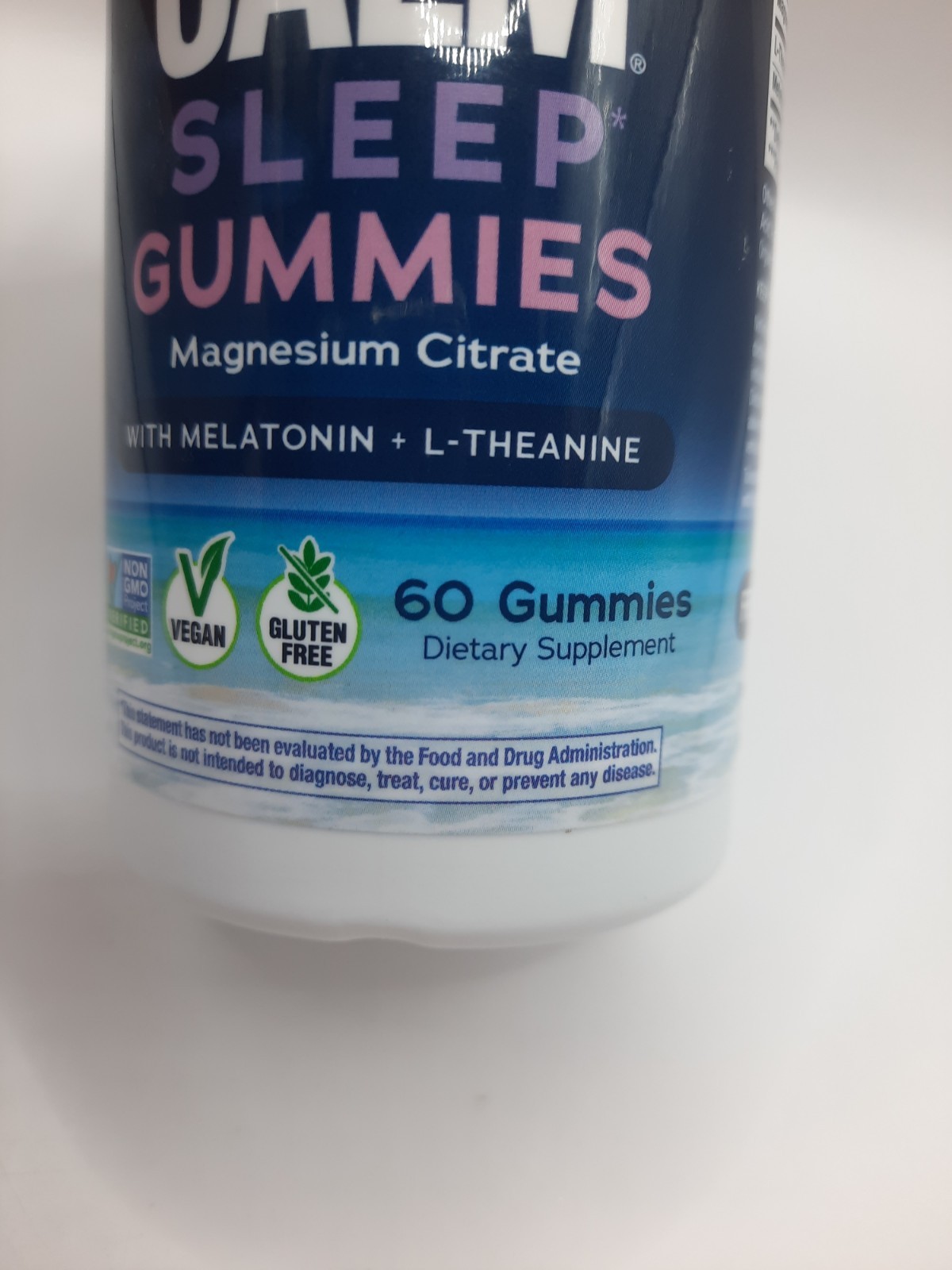 Natural Vitality Calm Sleep 60 gummies Magnesium Melatonin Blueberry E: 09/2027