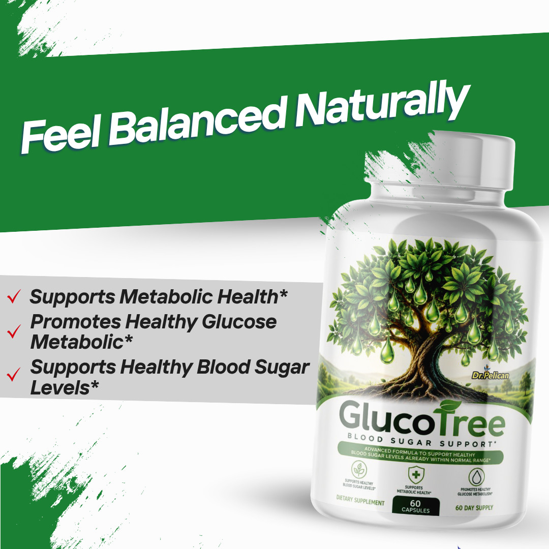 GlucoTree- Blood Support- 4 Bottles- 240 Capsules