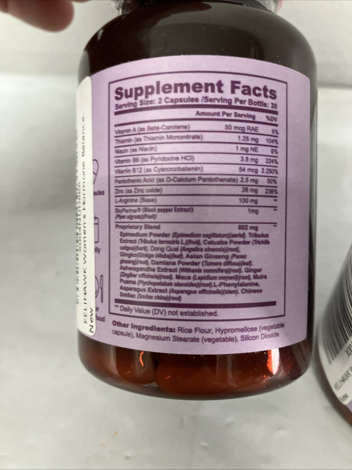 Lot Of 3 Women’s Hormone Balance Natural Dietary Supplement 60 Capsules NEW