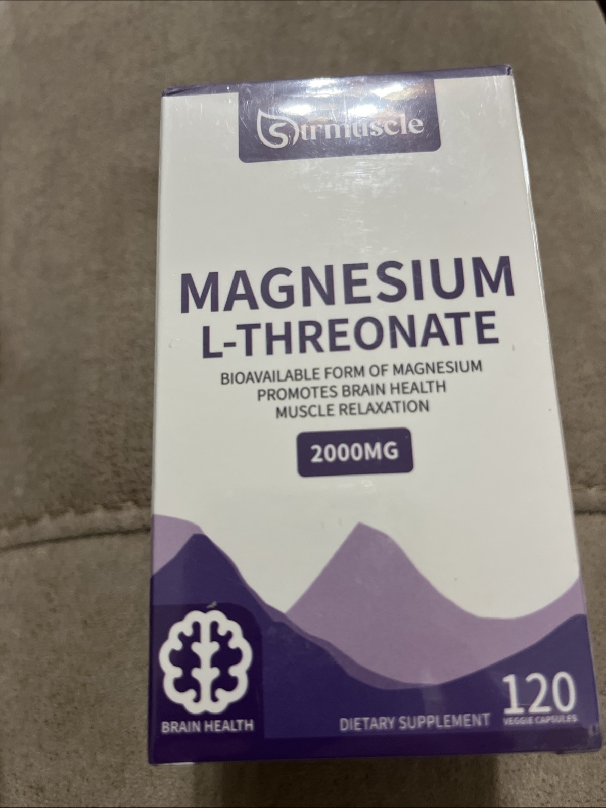 Magnesium L-Threonate Supplement Capsules,Magnesium Supplement,Magnesium-120caps