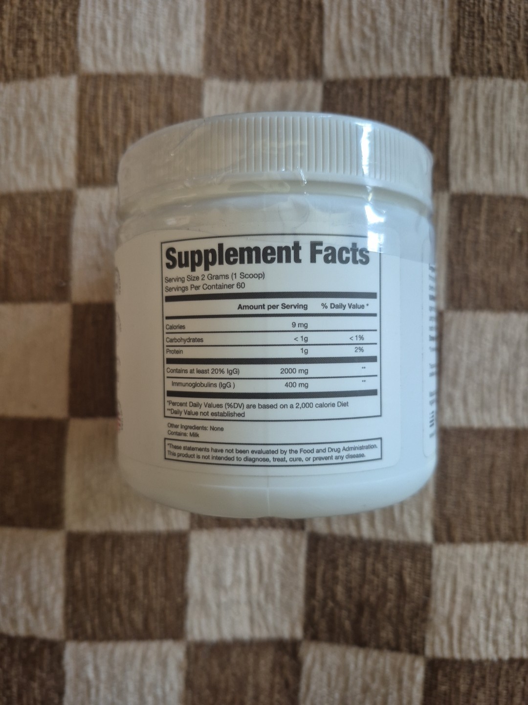 Biofema Colostrum Grass Fed Bovine 60 Servings 4.23oz Tubs USA Tested Ex 4/27