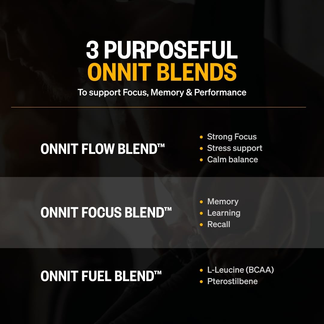 ONNIT Alpha Brain Nootropic Supplement 90 Count (Pack of 1), No Color