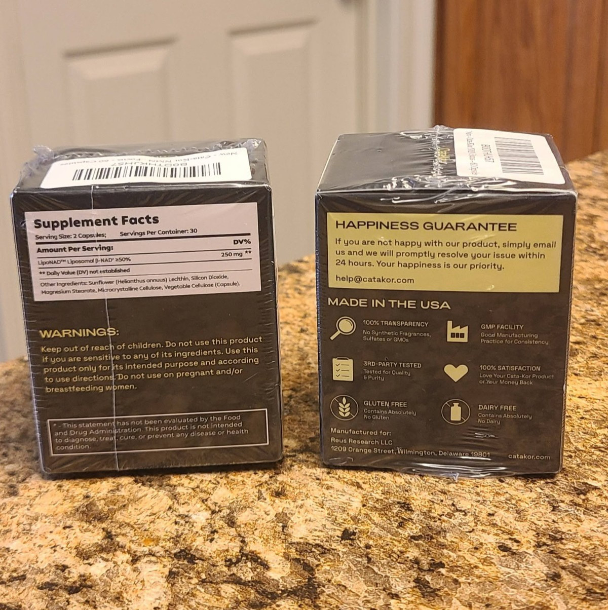 (2) NAD CORE Liposomal 250mg High Absorption Energy & Healthy Aging 60ct x 2