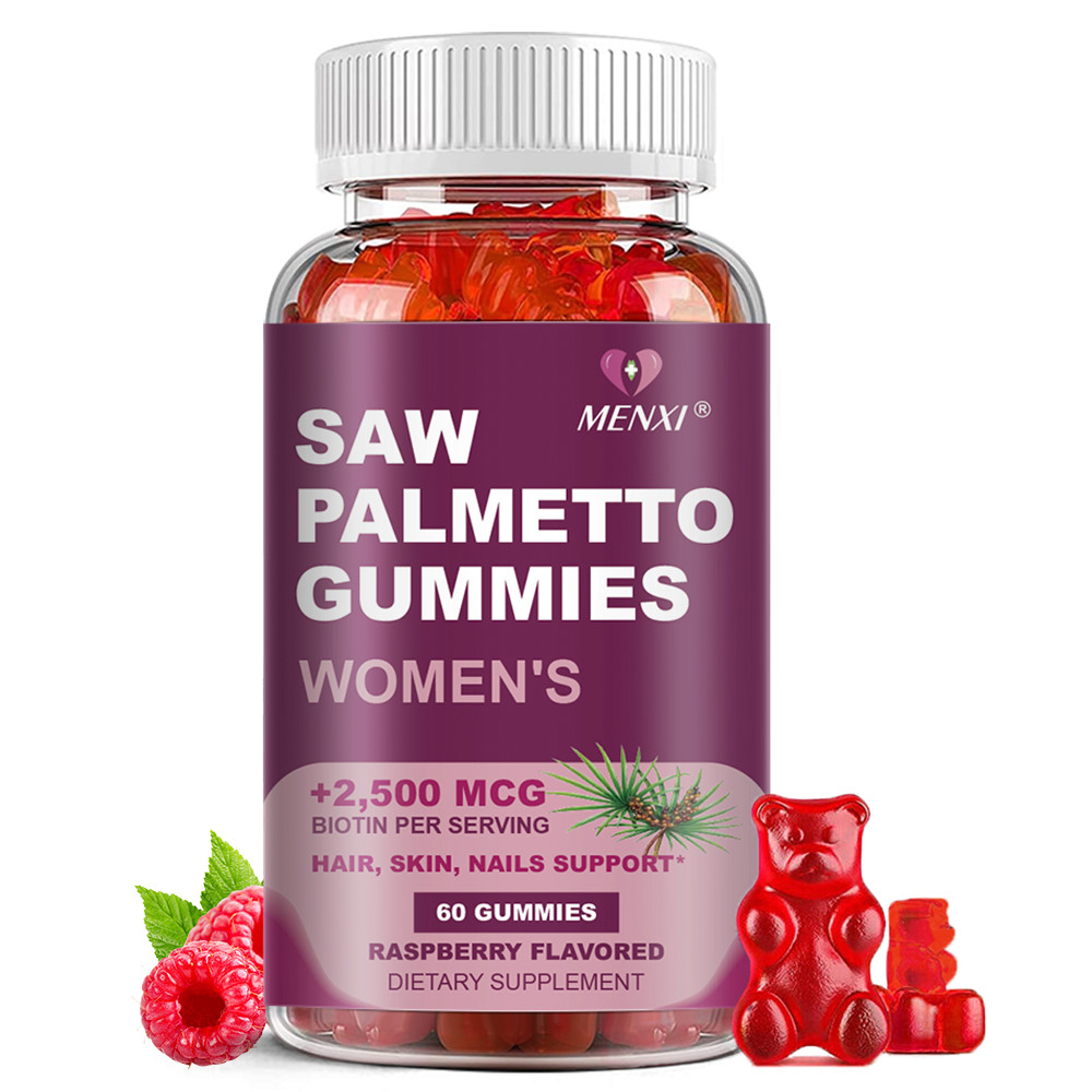 1-4 Packs Saw Palmetto Gummies -Prostate Health & Herbal DHT Blocker for Men