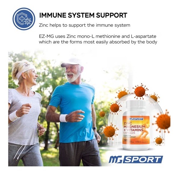 Sports ZMA Zinc Magnesium Vitamin B6 360 Caps