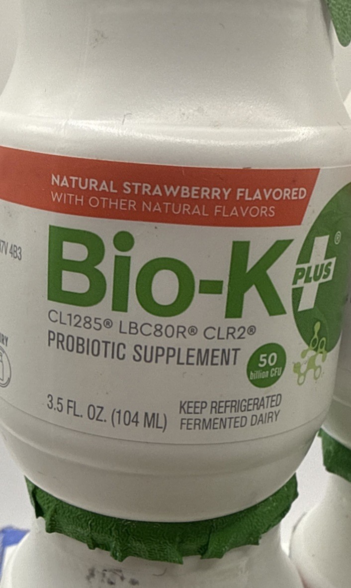 Bio-K PLUS Probiotic Vegan Supplement 15 x 3.5oz Bottles BB-7/25 SEALED Flavors